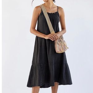 Daily Practice Anthropologie Gauze Tiered Mini Dress Size XS Extra Small NWOT